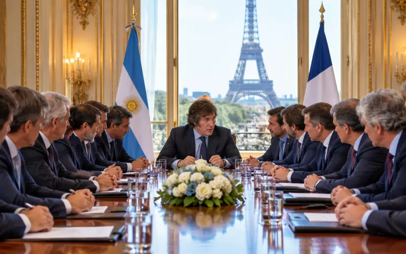 Milei sell&oacute; en Francia una cumbre clave con 14 gobernadores aliados por el 2027