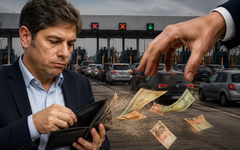 Kicillof asfixia el bolsillo con otro fuerte aumento de peajes en las rutas de la Provincia