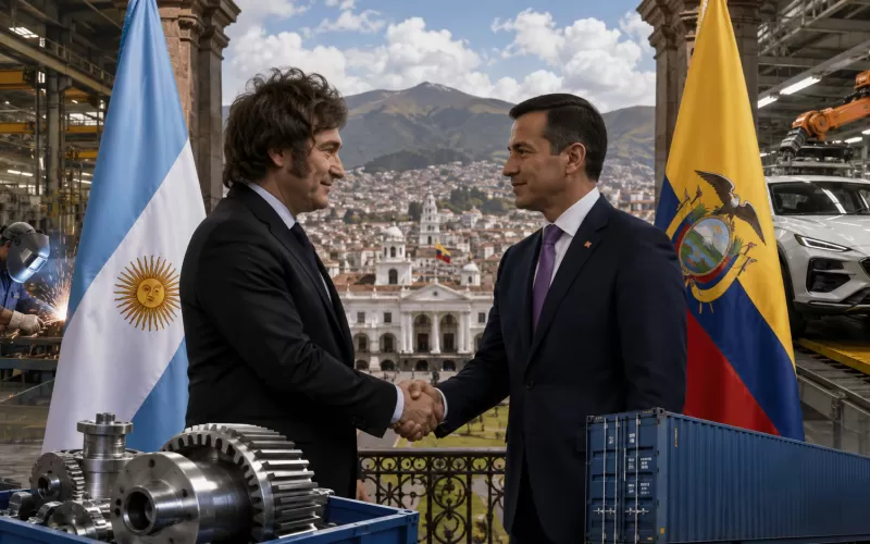 Giro industrial en Quito para reactivar las f&aacute;bricas bonaerenses