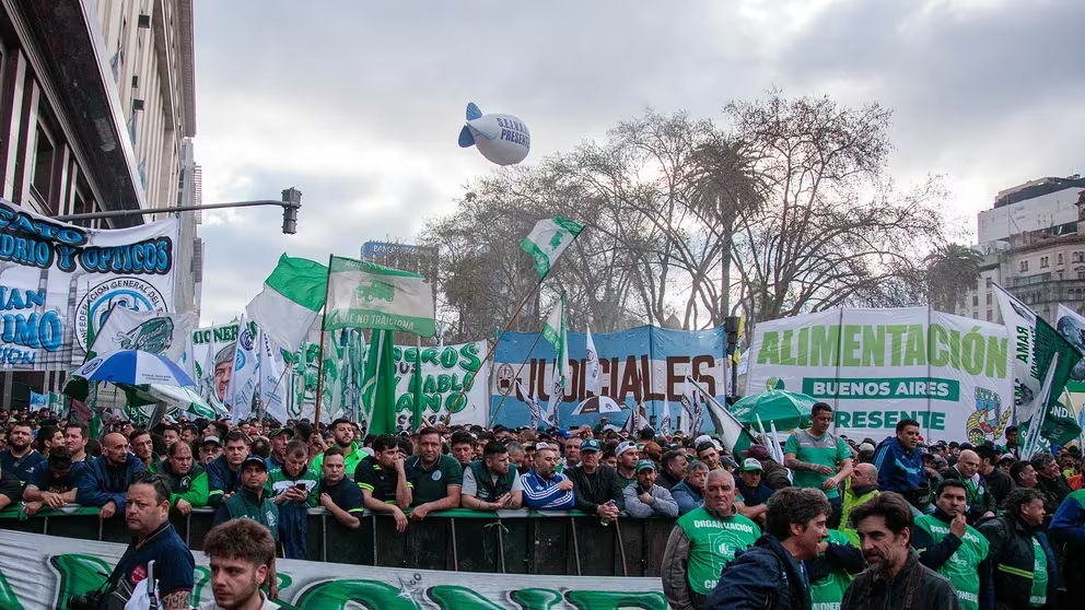 La mayoría de los sindicatos más grandes marchará hoy a la plaza Lavalle (Luciano Gonzalez)